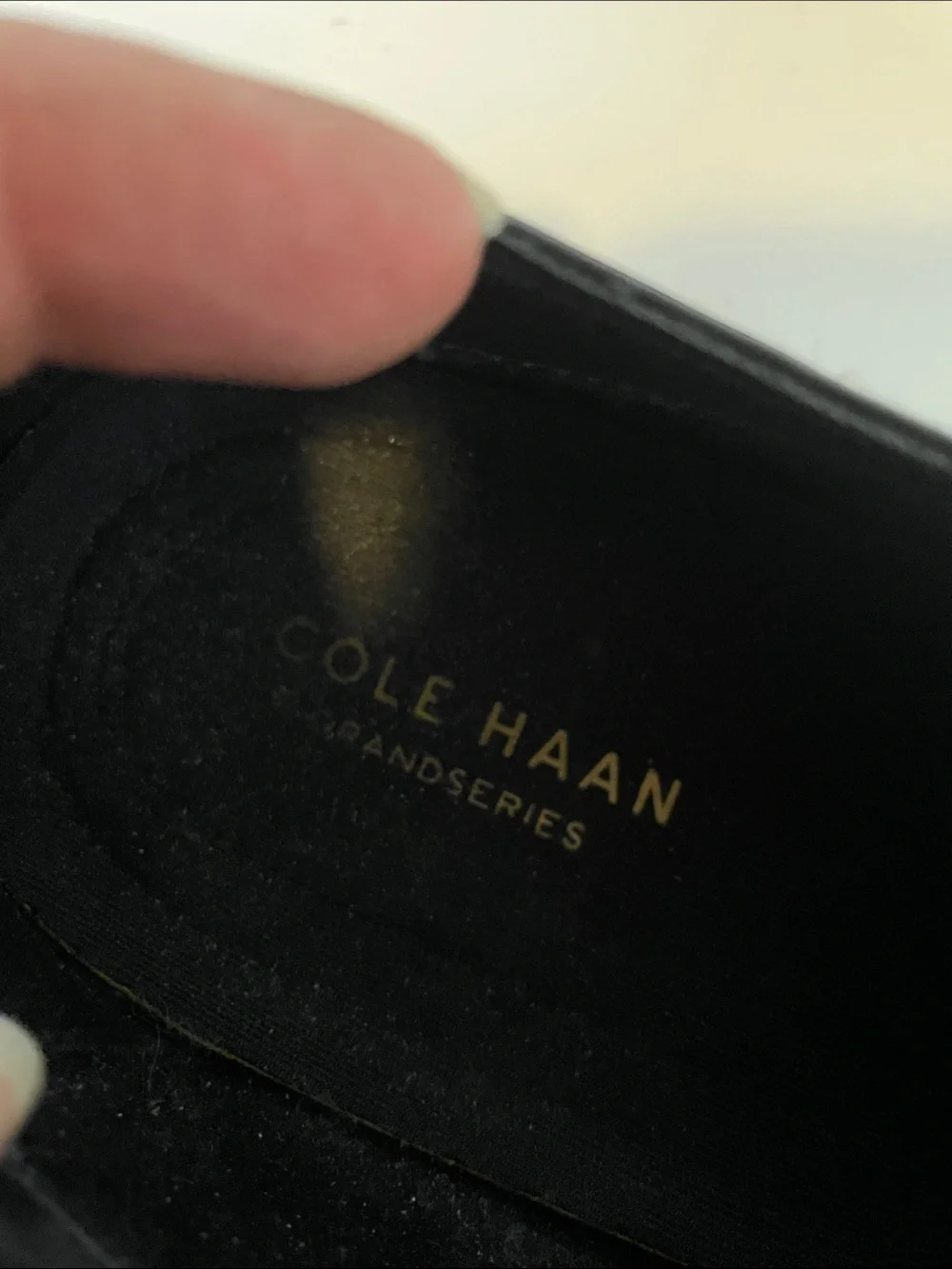 Cole Haan Black Leather Oxford Lace-Up Dress Shoes